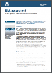 INDG163 no mention of risk score risk matrix