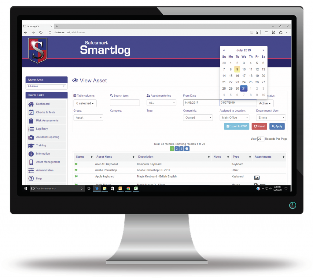 Asset Management, smartlog