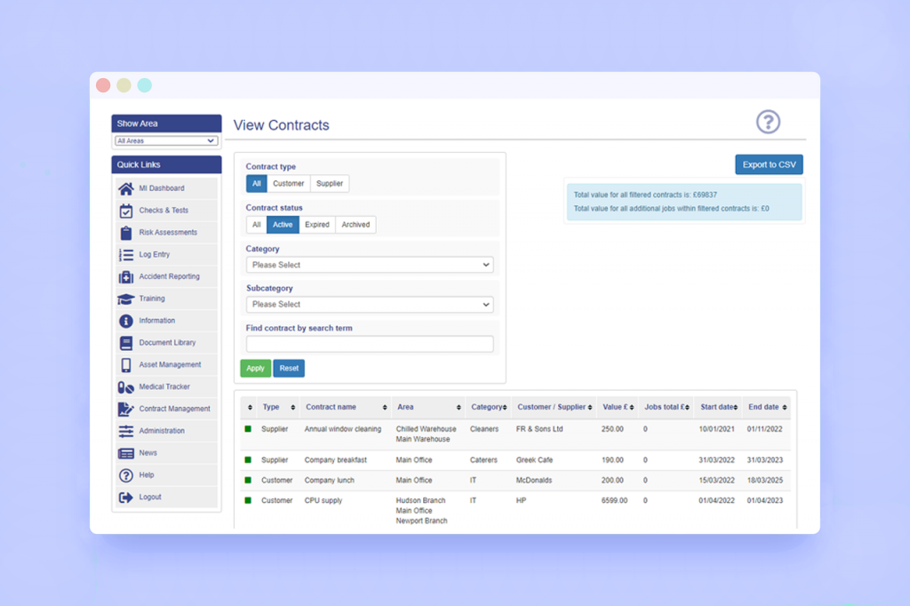 ‘Contract Management’ now available on Smartlog®