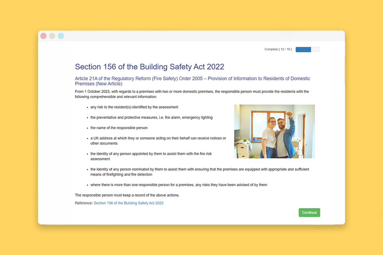 New eLearning course: Section 156 of the Building Safety Act 2022