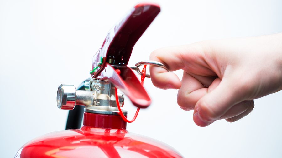 Close up of Fire Extinguisher