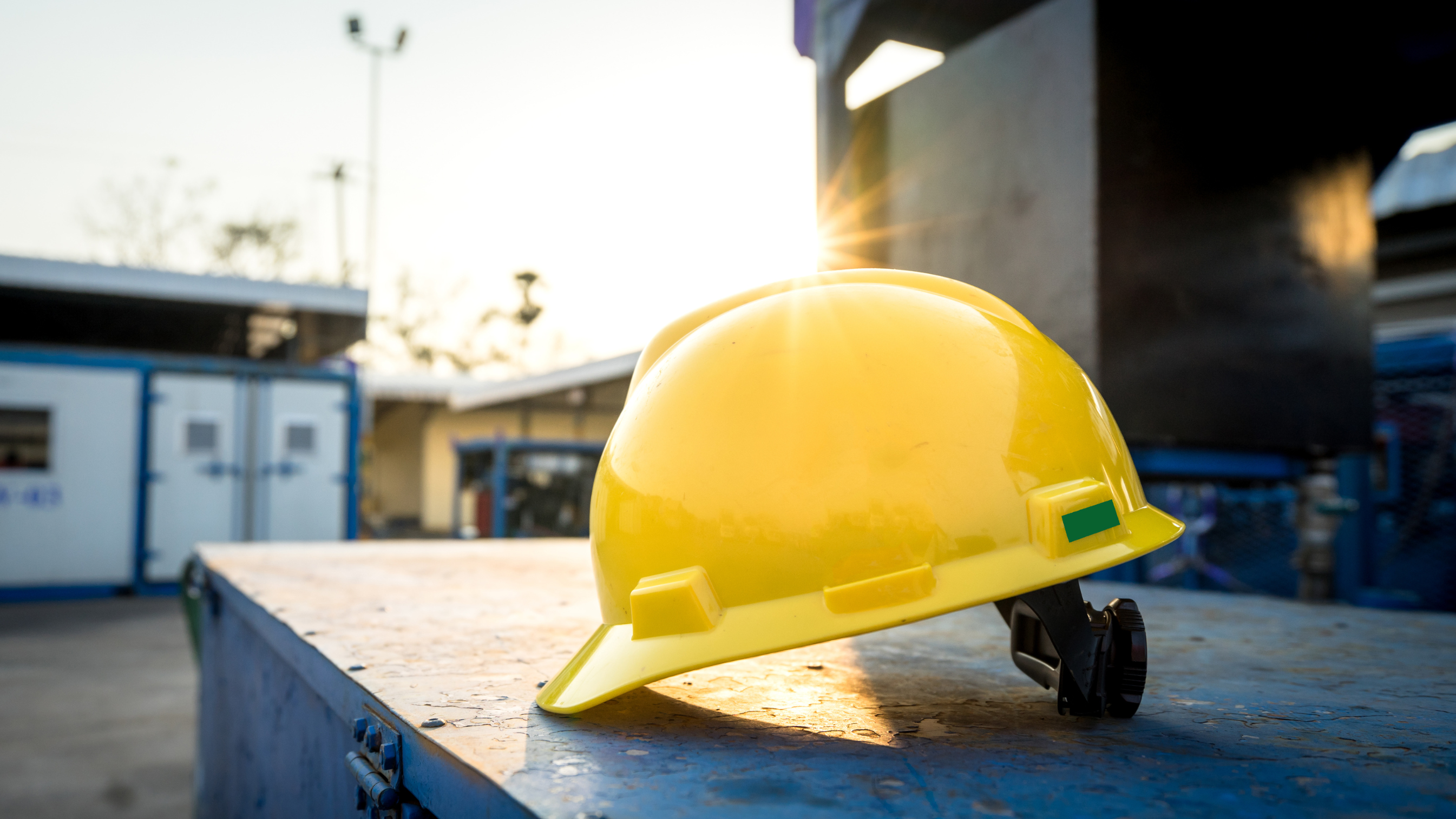 A safety helmet demonstrating an example of PPE.